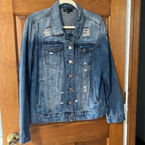 STS Blue denim jacket, size medium.